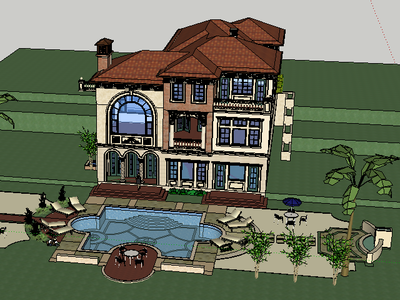 SketchUp 模型設(shè)計(jì) 三層別墅設(shè)計(jì)模型免費(fèi)下載與創(chuàng)作指南
